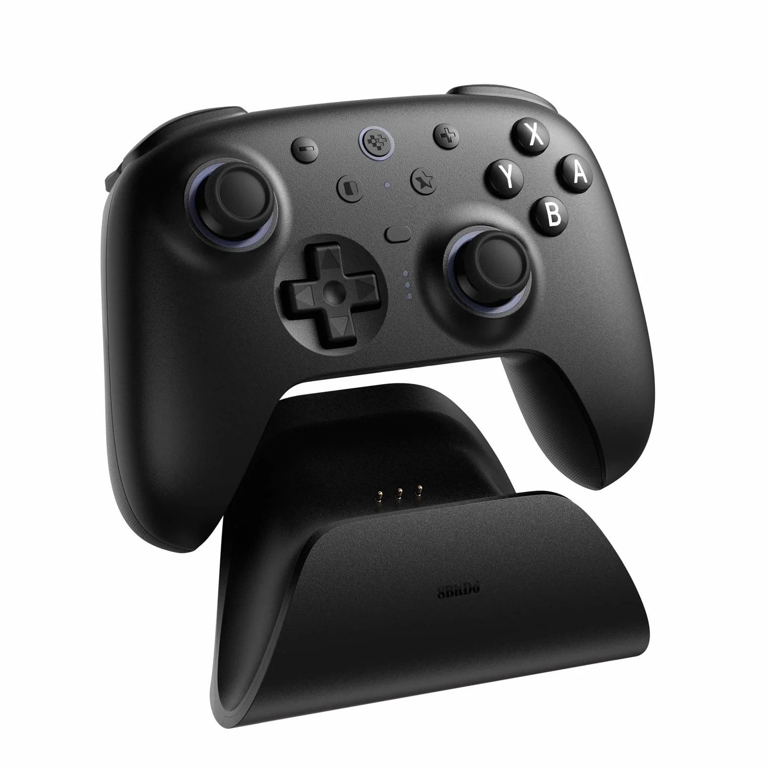 8Bitdo Ultimate 2 Bluetooth Controller for Switch & Windows PC, Switch Pro Controller with TMR Joysticks, Switchable Hall Effect/Tactile Triggers, Vibration and Motion Control, RGB Fire Ring, Black