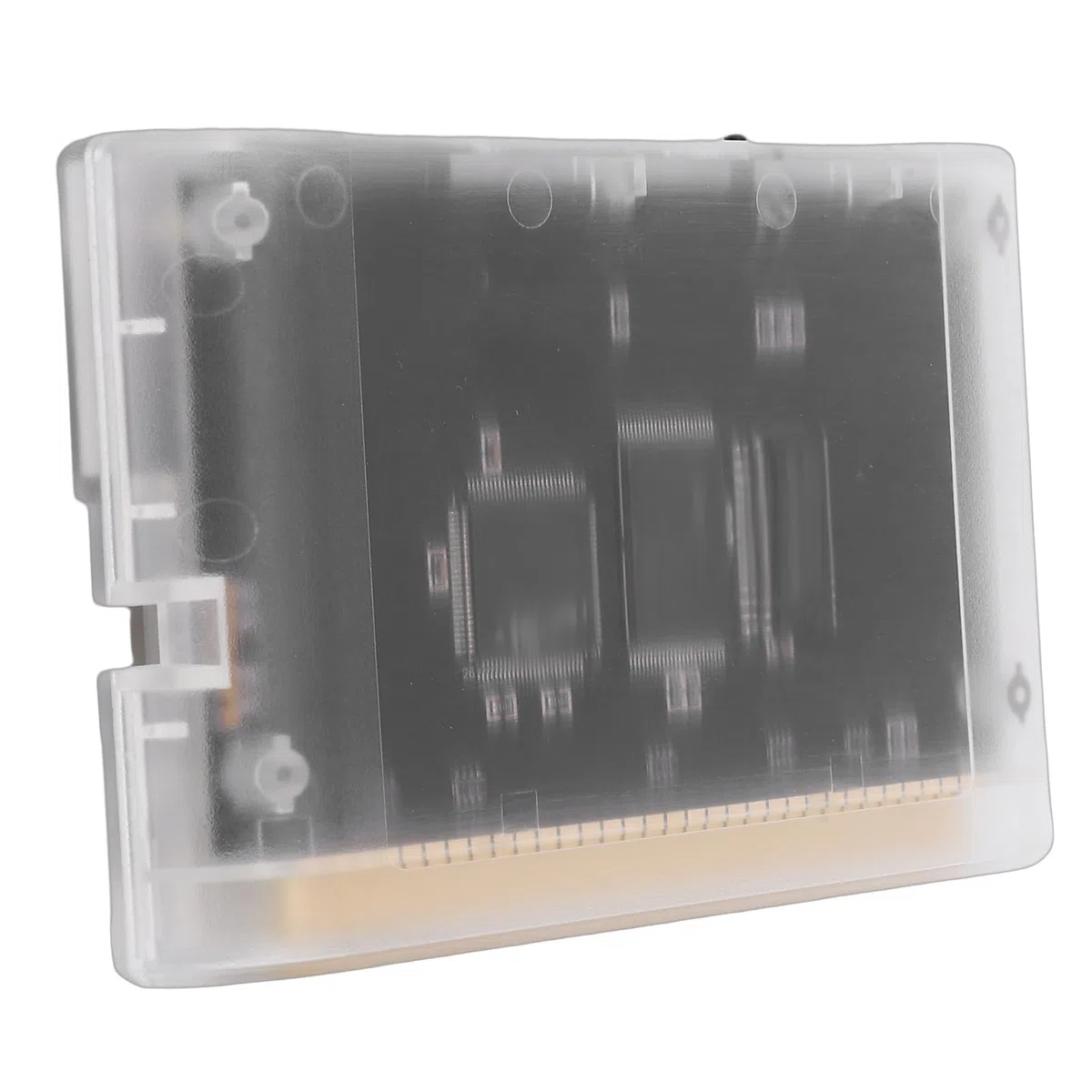 Gugxiom Cartucho Multijuegos para Mega Drive, Cartucho de Juegos Retro Super 4000 en 1 con Tarjeta de Memoria de 8 GB, Apto para Consolas MD1/MD2/MD3/CD/X/32X (Blanca transparente)