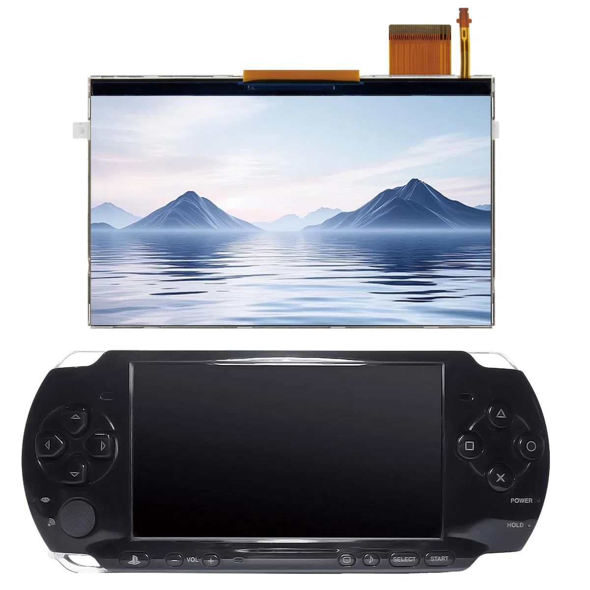 Pantalla LCD para Spielkonsole LCD Display para PSP 3000 3001 3002 3003 3004 3008 3010s Pantalla de Repuesto Glas Panel, NO Touchscreen
