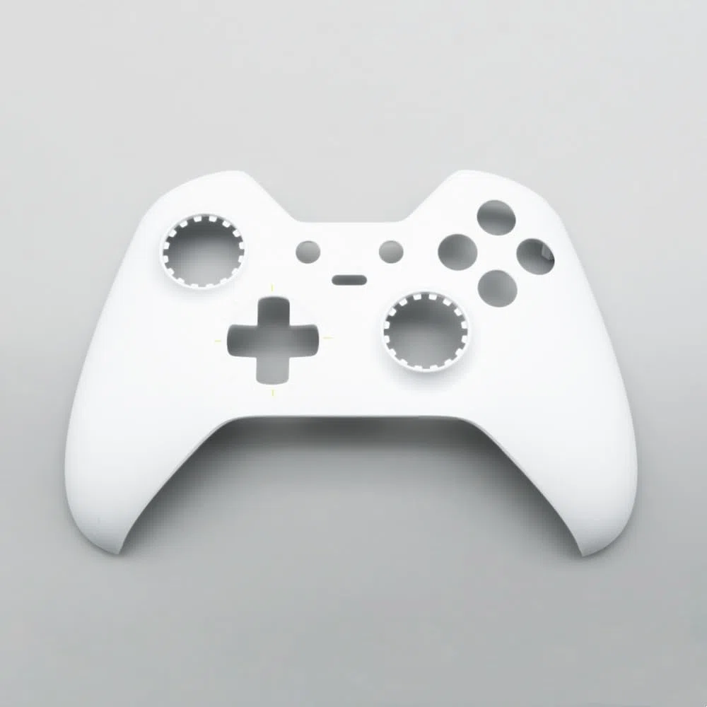 Kit de Carcasa Completa de Repuesto para Xbox One Elite 1er Mando - Incluye Cubierta de Cáscara Marco Central Rieles Laterales Botones ABXY Parachoques LB RB Accesorios (Blanco)