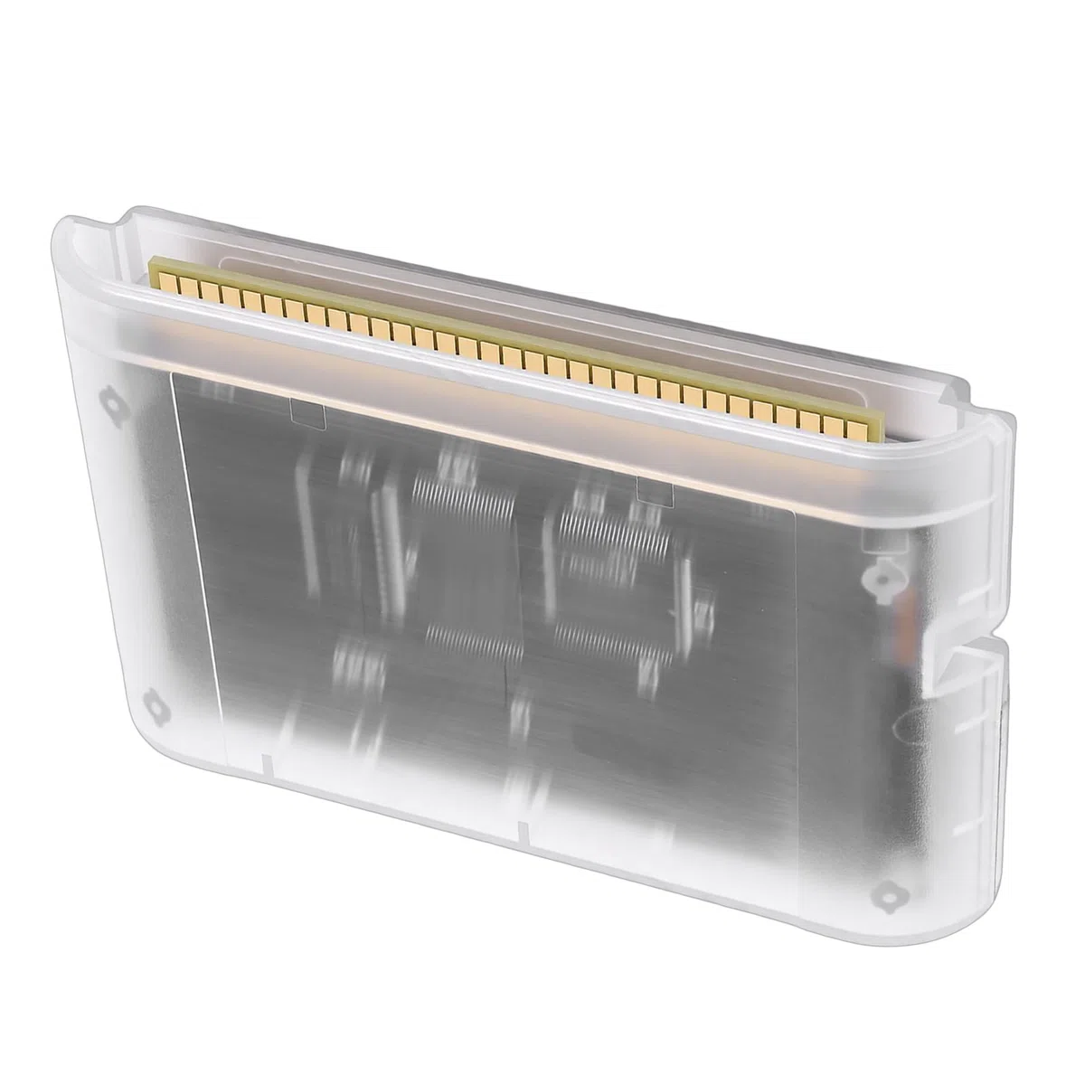 Gugxiom Cartucho Multijuegos para Mega Drive, Cartucho de Juegos Retro Super 4000 en 1 con Tarjeta de Memoria de 8 GB, Apto para Consolas MD1/MD2/MD3/CD/X/32X (Blanca transparente)