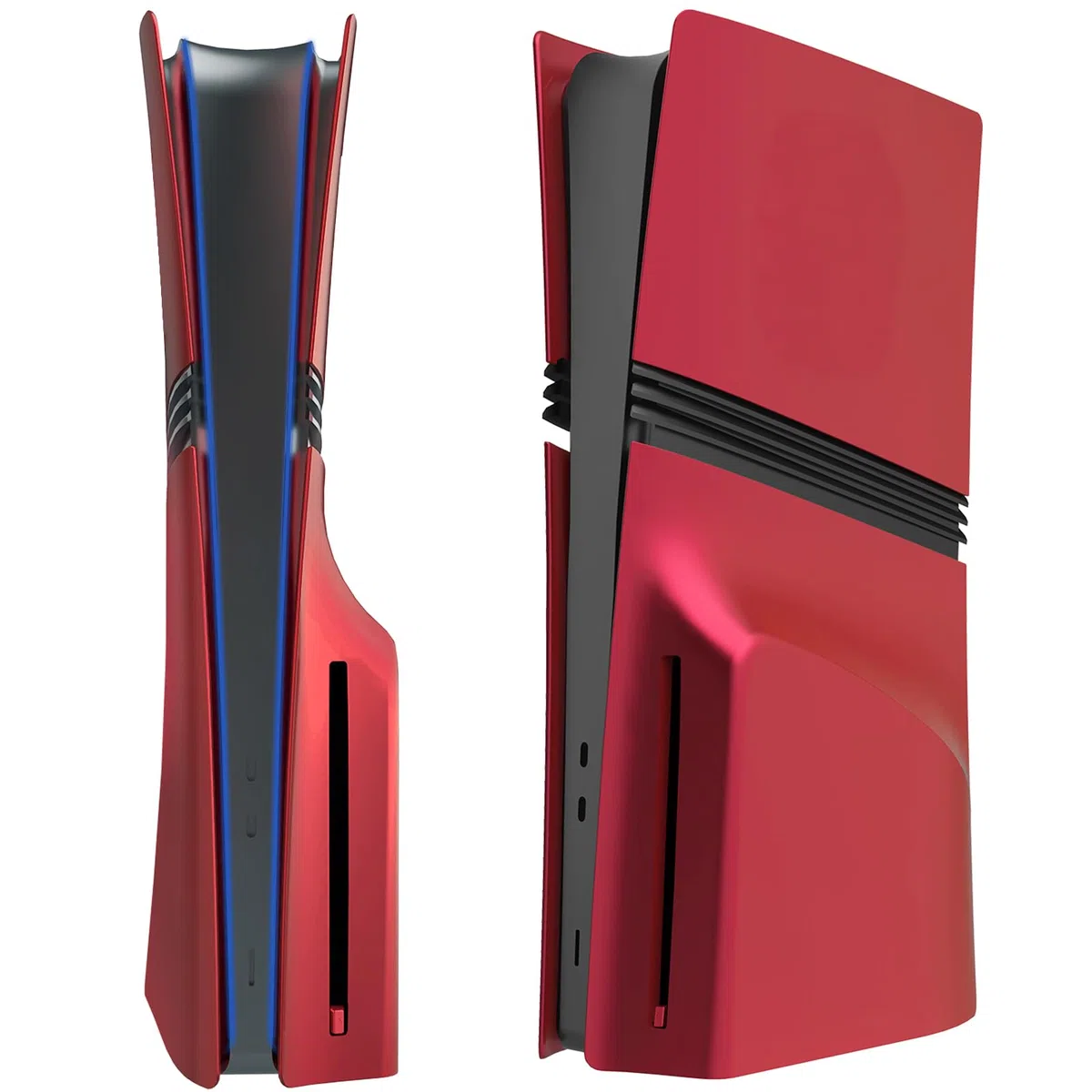 Carátula para PS5 Pro, Carátulas de Repuesto para Carcasa Antipolvo - Rojo (Edición en Disco)