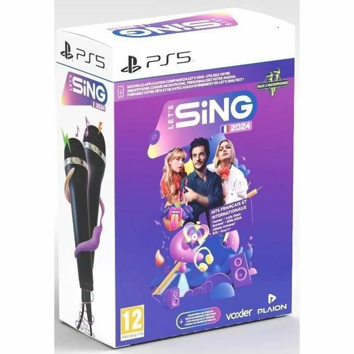 Let's Sing 2024 - Juego de PS5 - Con 2 micr�fonos