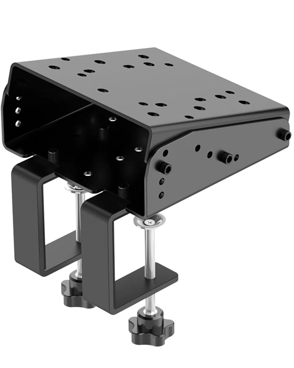 PXN Z9 Volante de Carreras con Pinza de Escritorio – Soporte de volante ajustable, diseño de pinza doble, hasta 70 mm de grosor, base VD compatible, para Sim Racing
