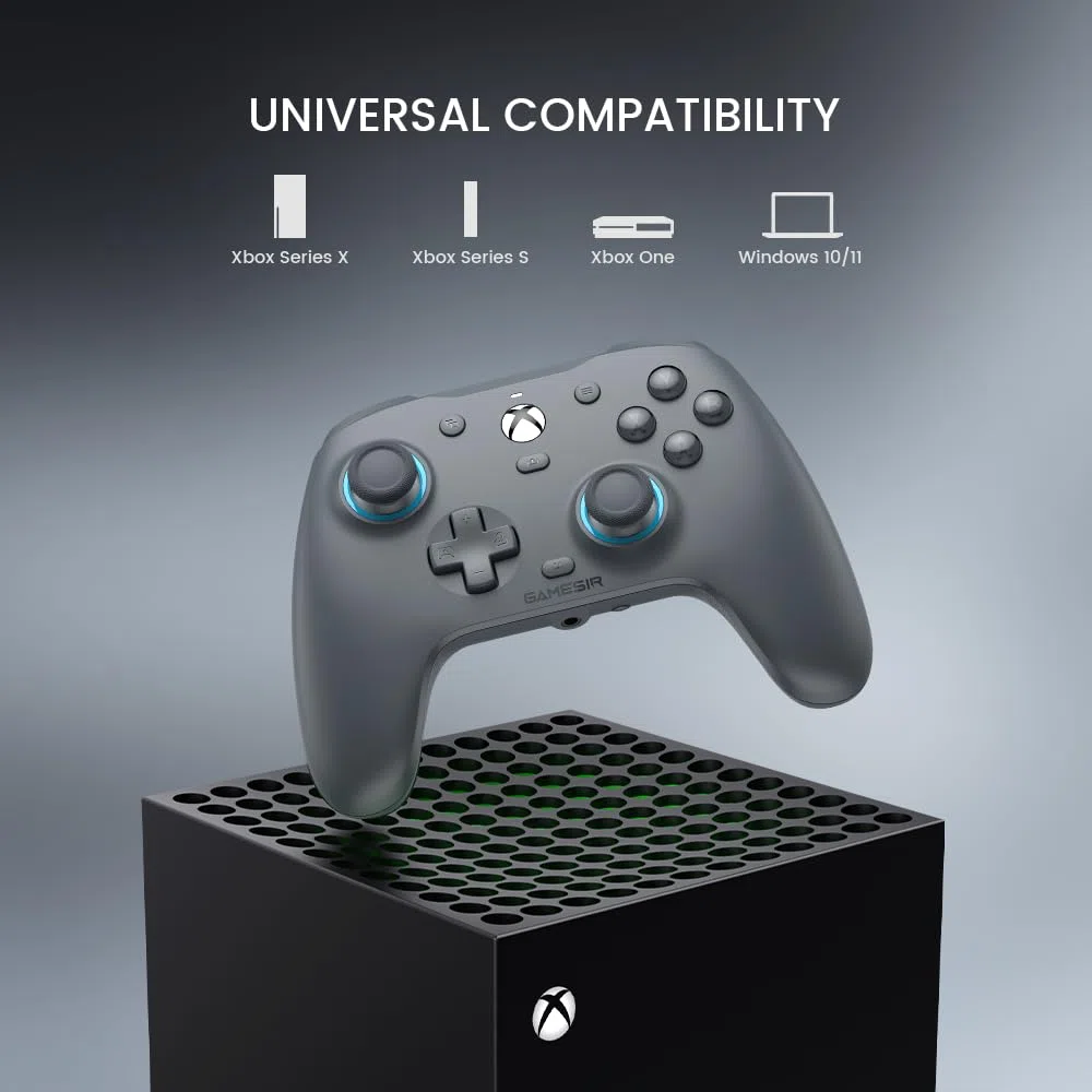 GameSir G7 SE Mando con Cable para Xbox Series X|S, Xbox One & Windows 10/11, Plug and Play Gamepad para Juegos con Joysticks de Efecto Hall, Conector de Audio de 3,5 mm (Gris)