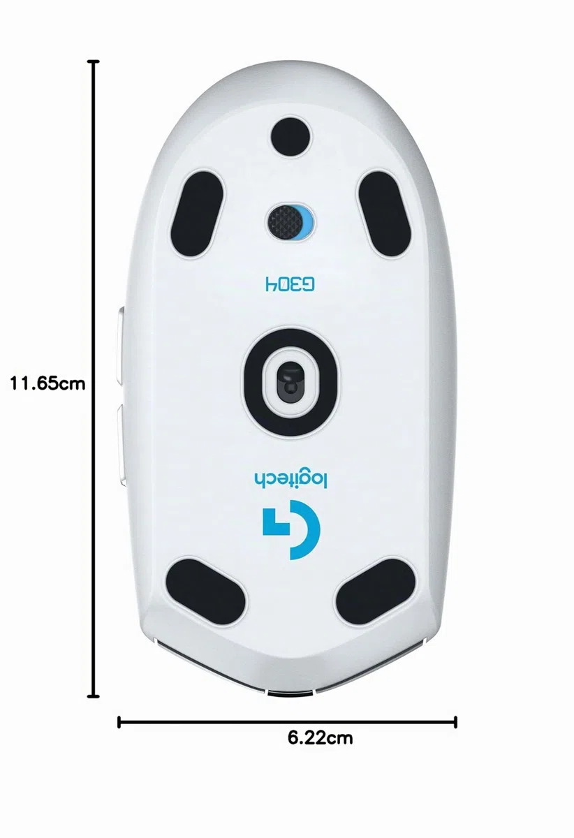 Logitech G305 Lightspeed Ratón Gaming Inalámbrico, Captor Hero 12K, 12,000 dpi, Ultra-Ligero, Batería de 250h, 6 Botones Programables, Memoría Integrada, PC/Mac, Blanco