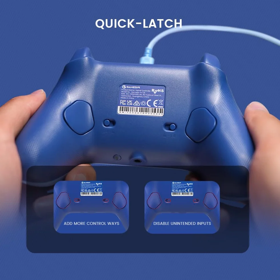 GameSir G7 SE Mando con Cable para Xbox Series X|S, Xbox One & Windows 10/11, Plug and Play Gamepad para Juegos con Joysticks de Efecto Hall, Conector de Audio de 3,5 mm (Azul)