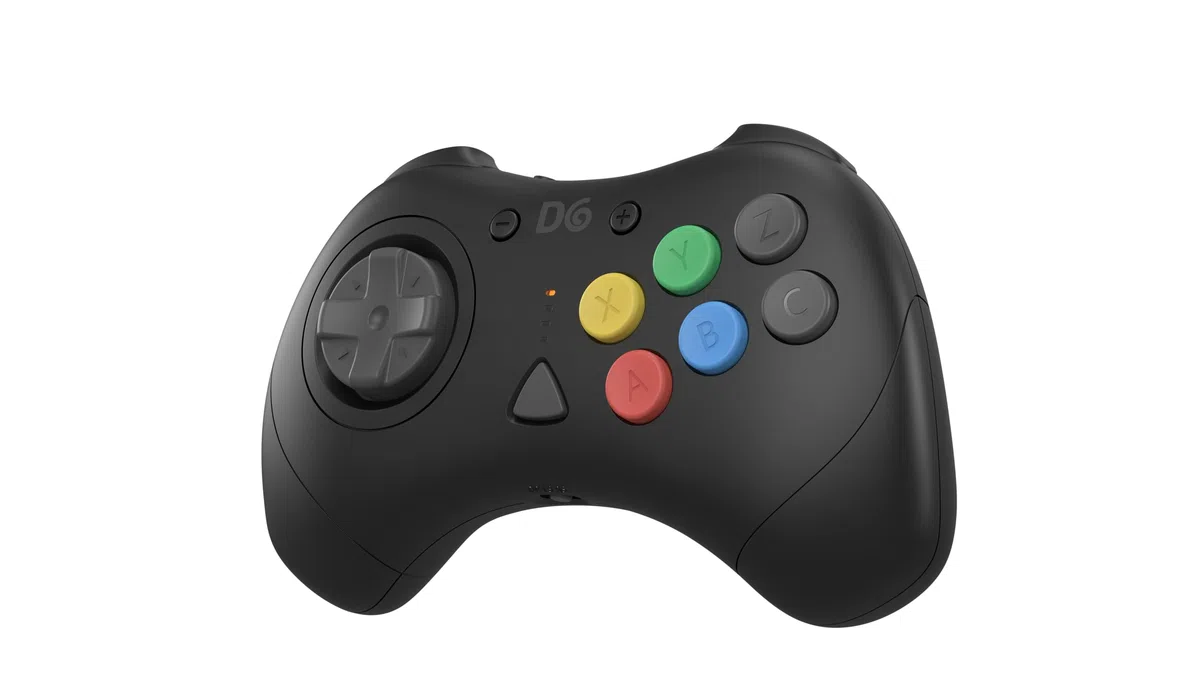 Retro Fighters D6 Dreamcast Wireless Controller for Switch/PC/Dreamcast, Black