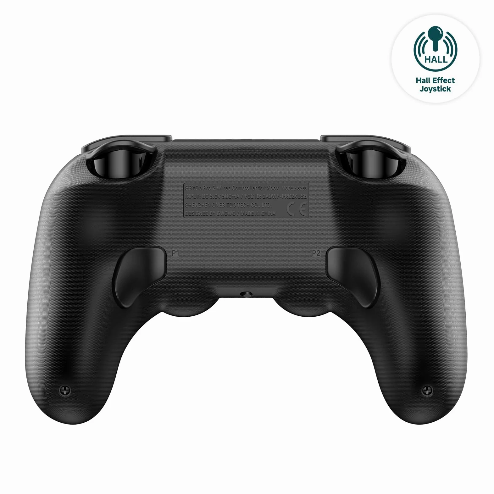 8Bitdo Pro 2 Wired Controller for Xbox, Hall Effect Joystick Update, 3.5mm Audio Jack, Compatible with Xbox Series X|S, Xbox One, Windows 10/11 - Officially Licensed (Black)