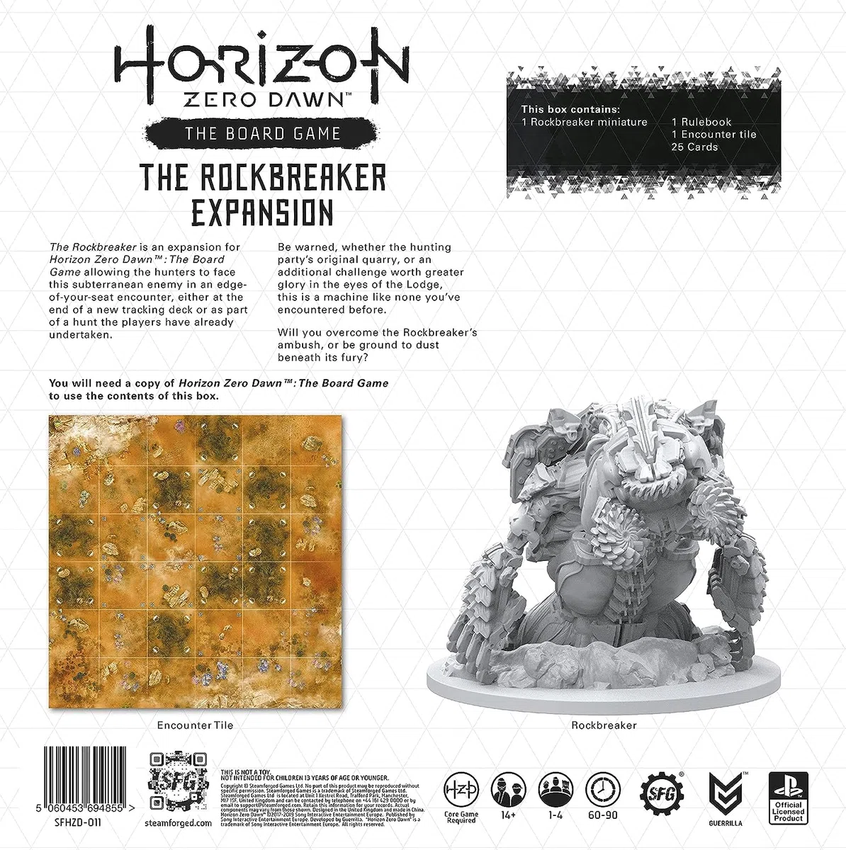 Steamforged Games | Horizon Zero Dawn | Board Game | Rockbreaker Expansion | For 1 to 4 Players Ages 14 + | Game in English