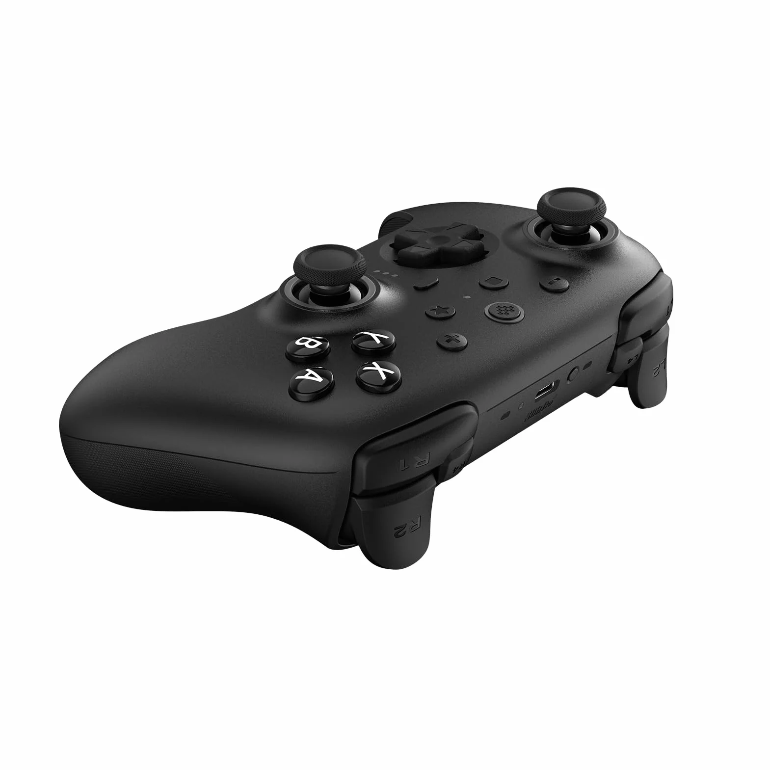 8Bitdo Ultimate 2 Bluetooth Controller for Switch & Windows PC, Switch Pro Controller with TMR Joysticks, Switchable Hall Effect/Tactile Triggers, Vibration and Motion Control, RGB Fire Ring, Black