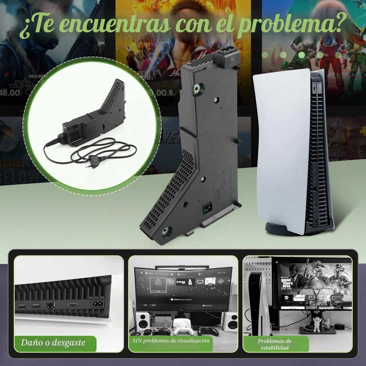 RongZy para PS5 ADP-400FR Fuente De Alimentación Reemplazo para PlayStation 5 400FR PA-1401-JT3 Interna Fuente de Alimentación con Adaptador de CA Consola Accesorios con Herramientas Reparación.