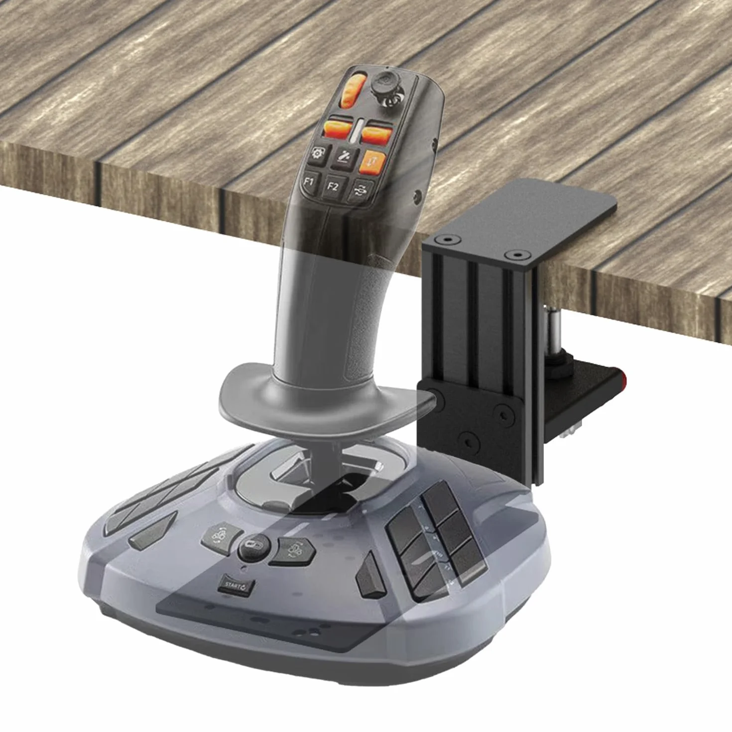 Desk Mount For WINWING URSA MINOR Space/Airline Joystick,Thrustmaster SimTask FarmStick/T.Flight HOTAS ONE, Compatible with Logitech G Extreme 3D Pro Joystick, Turtle Beach VelocityOne Flightstick