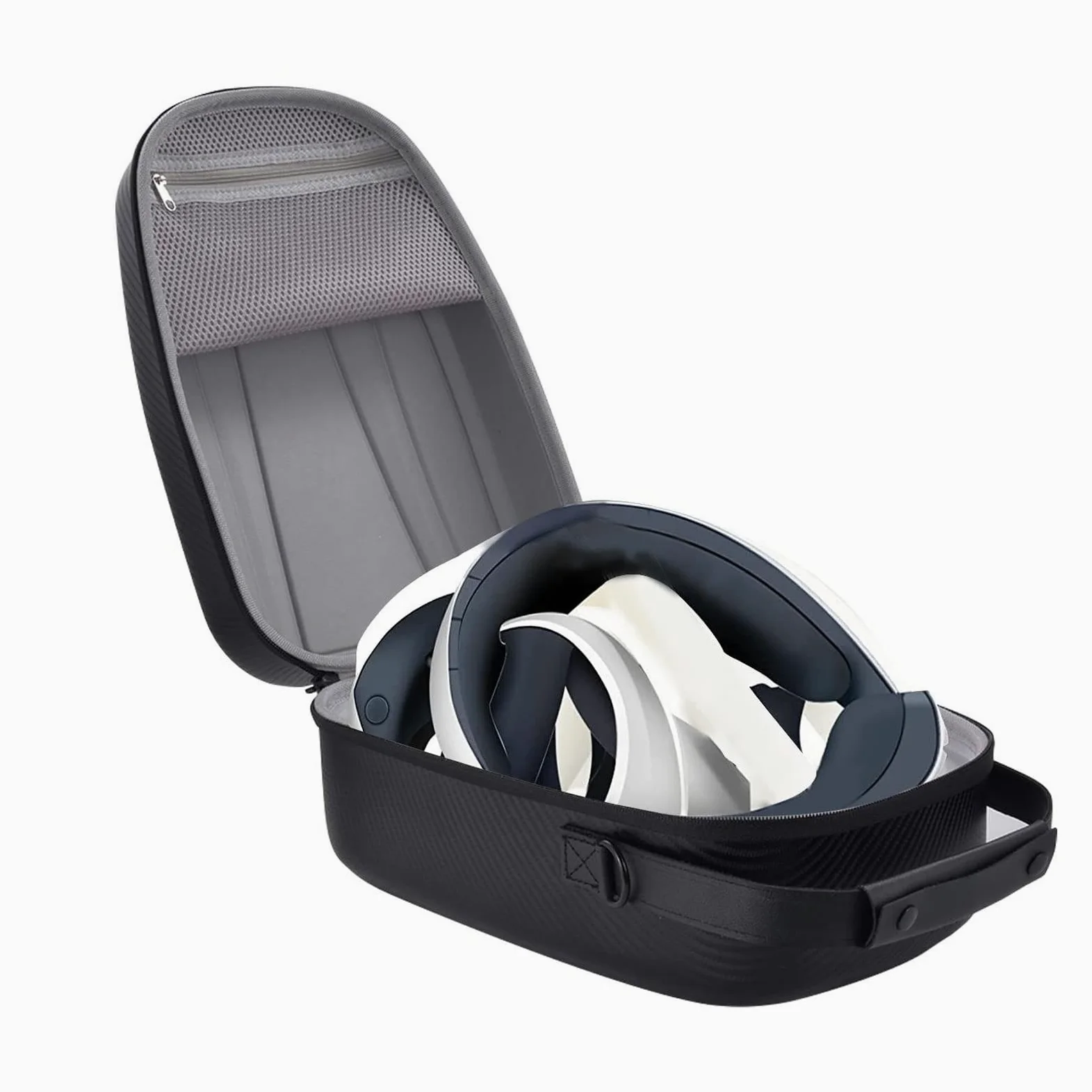 Estuche Rígido de Transporte para PS5 VR2, Funda de Viaje Portátil, Bolsa de Almacenamiento, Todo en, Estuche Rígido para Juegos VR para PS5 VR2, Se Adapta a Accesorios de (Patrón de Estera de
