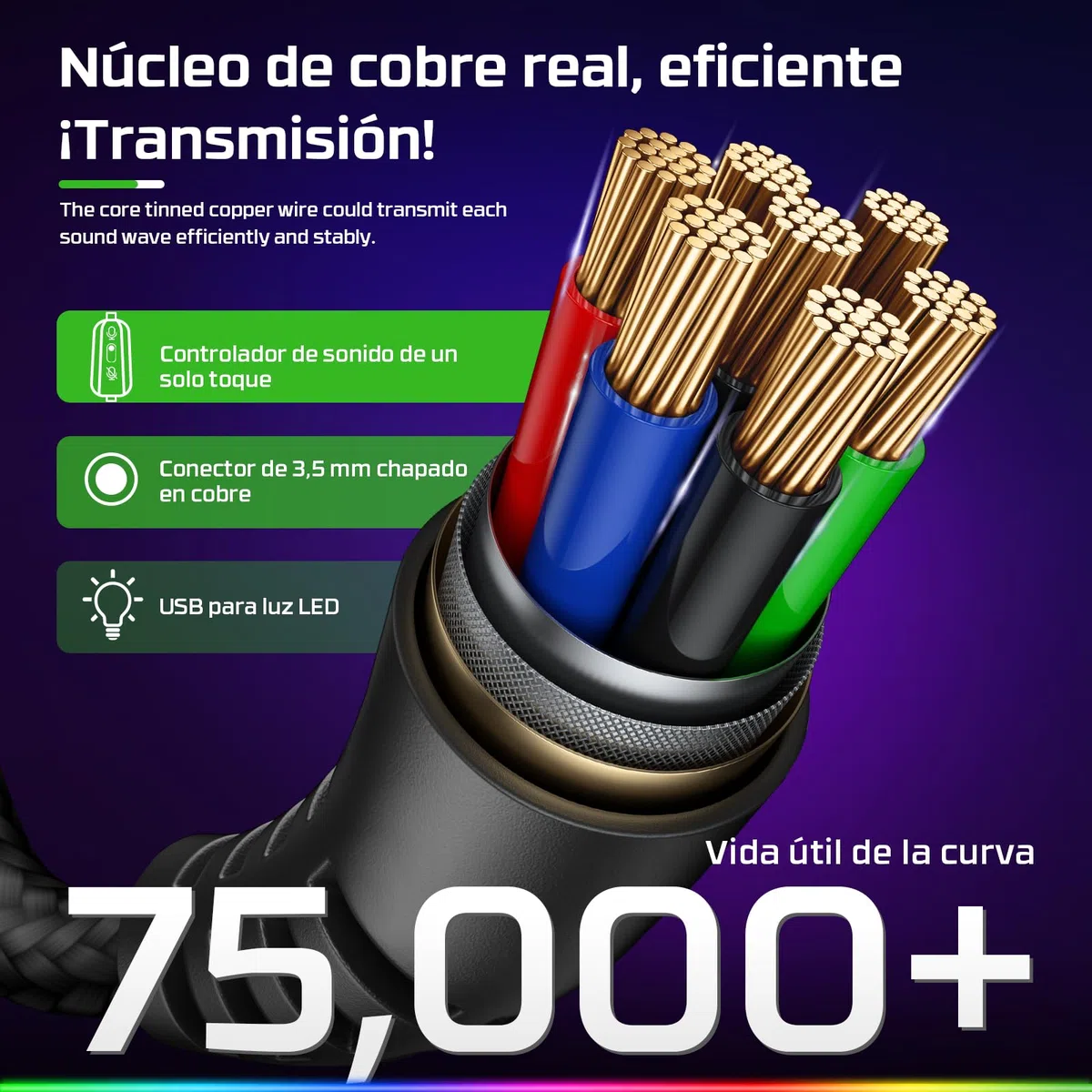 Fachixy FC200 Cascos Gaming para PS5, PS4, PC, Xbox One, Switch, Auriculares Gaming Cancelación de Ruido, Cascos con Microfono Estéreo Sonido, Cascos para PS5 con 3.5mm Jack con Luz RGB (PIEDRA Negra)
