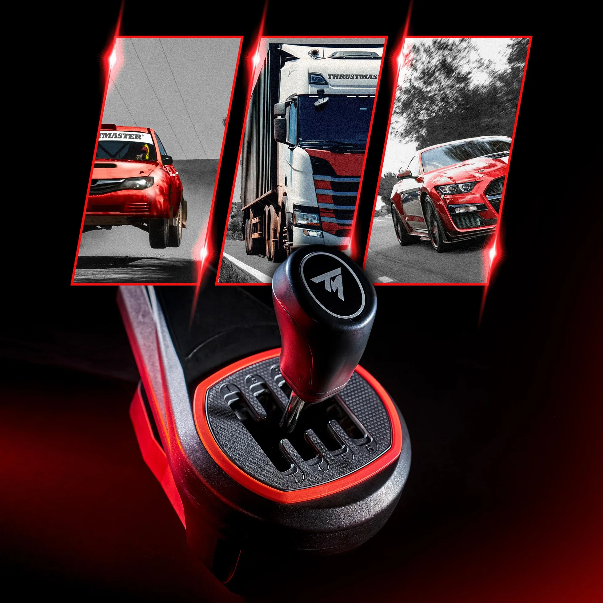 Thrustmaster TH8S Shifter Add-On - Palanca de Cambios en H de 8 Velocidades para Simulador de Carreras, Compatible con Volantes de PC, PS5, PS4, Xbox Series X|S y Xbox One