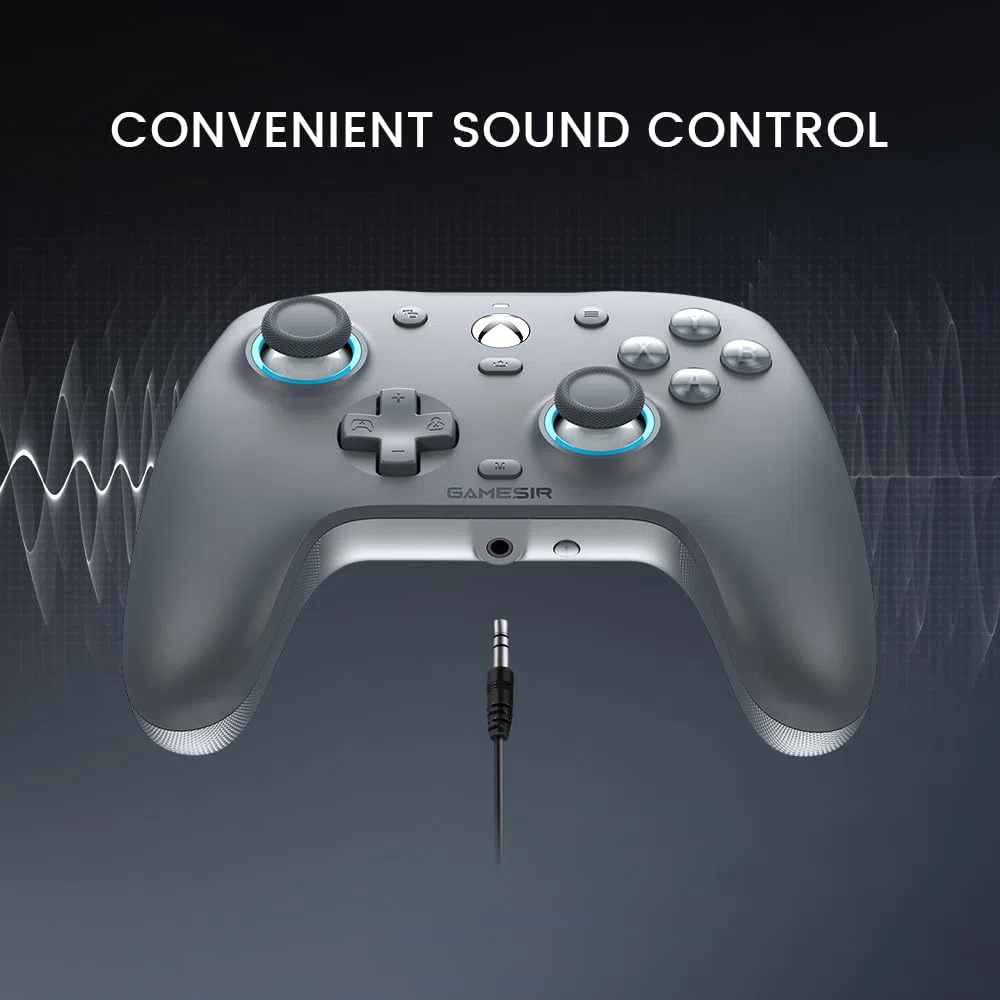 GameSir G7 SE Mando con Cable para Xbox Series X|S, Xbox One & Windows 10/11, Plug and Play Gamepad para Juegos con Joysticks de Efecto Hall, Conector de Audio de 3,5 mm (Gris)