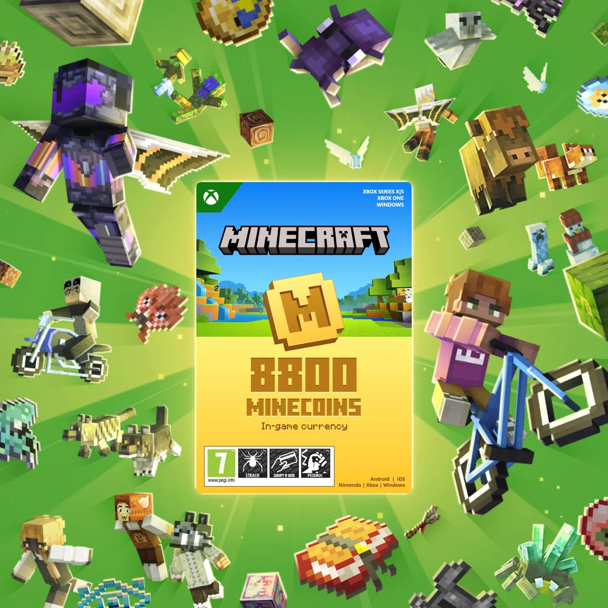 Minecraft Minecoins Pack: 8800 Coins | Xbox & Windows 10 - Código de descarga