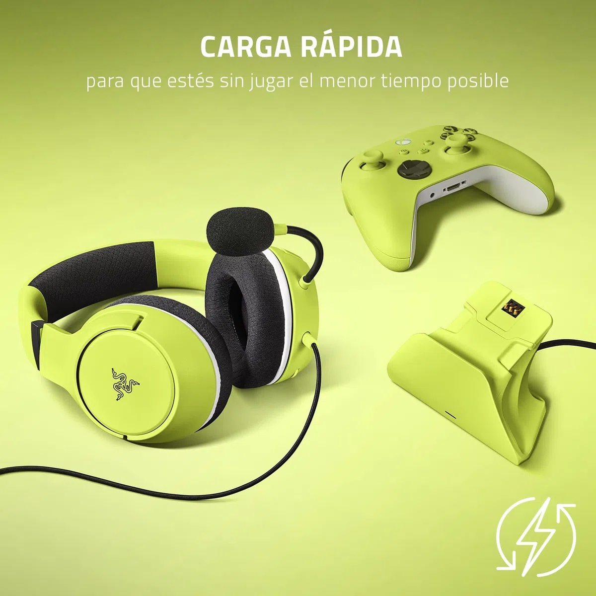 Razer Universal Quick Charging Stand (Pulse Red) - Soporte de carga rápida para los mandos de Xbox (carga rápida, compatibilidad universal para mandos nuevos y antiguos) Rojo