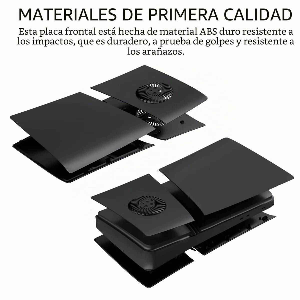 DOBEWINGDELOU Placa frontal para PS5 Pro Digital Edition con ventilación y filtro de polvo, cubierta de ABS a prueba de polvo, carcasa lateral de repuesto