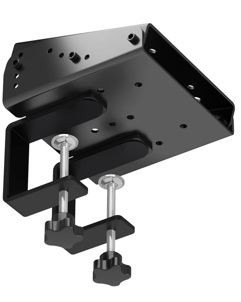 PXN Z9 Volante de Carreras con Pinza de Escritorio – Soporte de volante ajustable, diseño de pinza doble, hasta 70 mm de grosor, base VD compatible, para Sim Racing