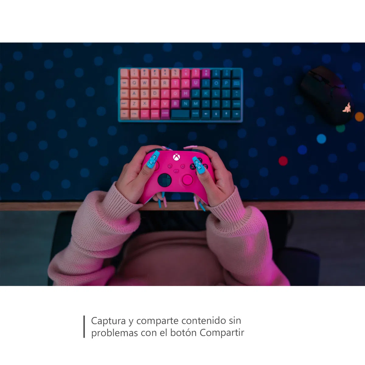 Xbox Wireless Controller Deep Pink Series X/S/One, Windows 10/11, iOS y Android