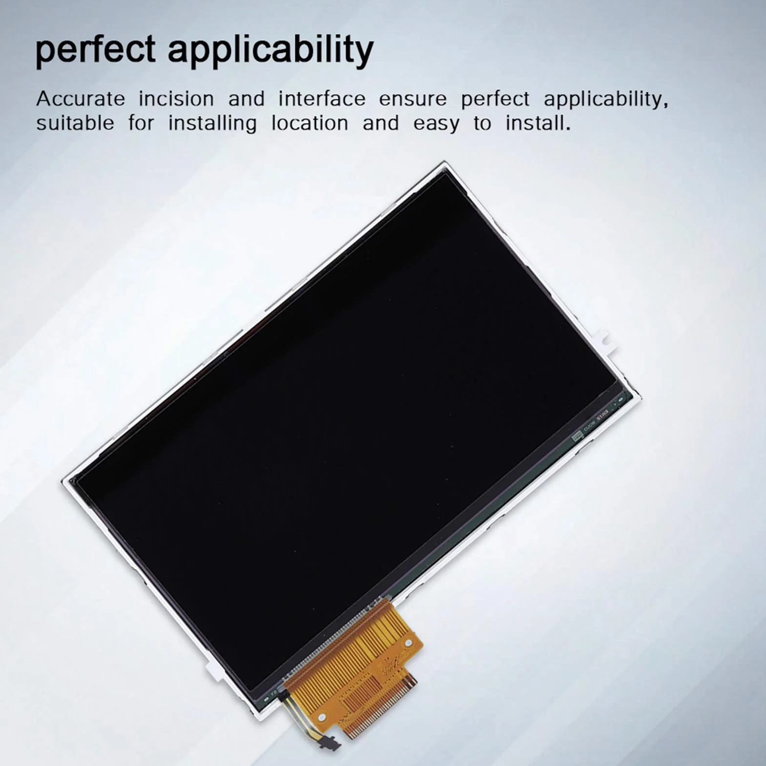 Reemplazo de Pantalla LCD con Retroiluminación para Consola 2000/2001/2003/2004, Reemplazo de Pantalla LCD con Retroiluminación (Negro)