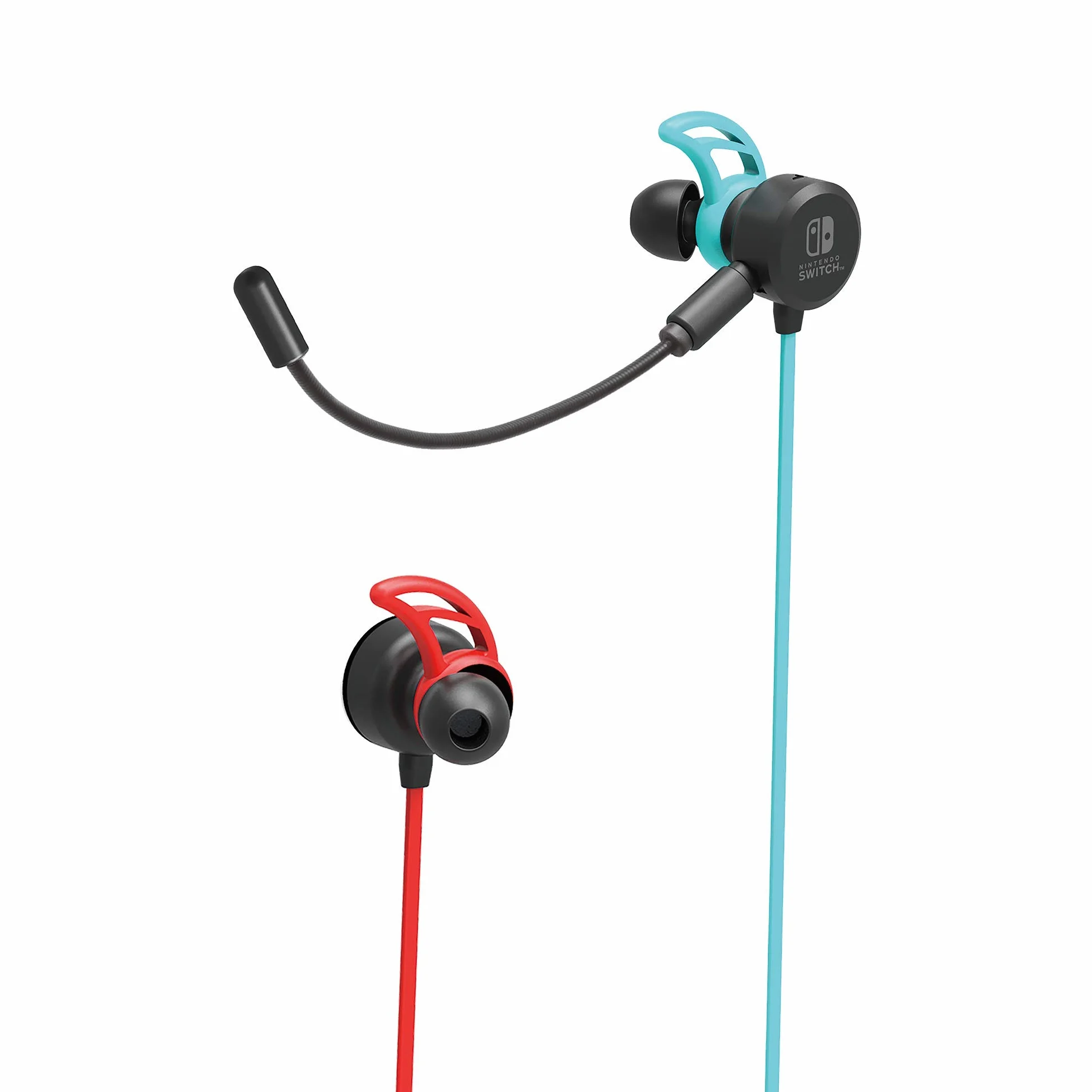 Hori - Auriculares Switch Azul/Rojo Neón (Nintendo Switch)