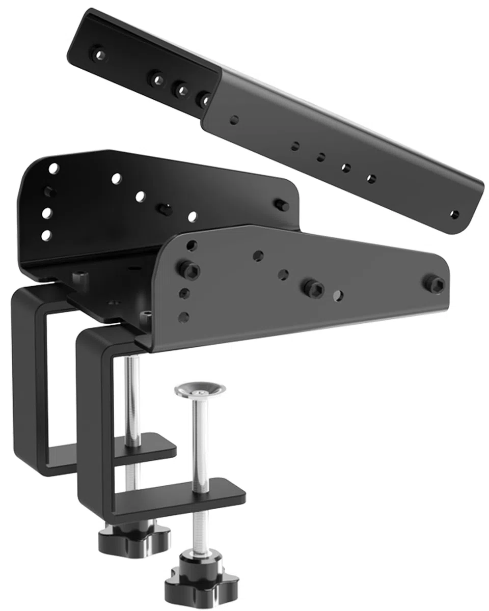 PXN Z9 Volante de Carreras con Pinza de Escritorio – Soporte de volante ajustable, diseño de pinza doble, hasta 70 mm de grosor, base VD compatible, para Sim Racing