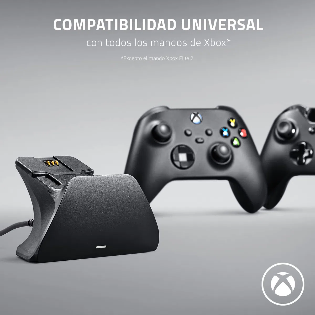 Razer Universal Quick Charging Stand (Pulse Red) - Soporte de carga rápida para los mandos de Xbox (carga rápida, compatibilidad universal para mandos nuevos y antiguos) Rojo