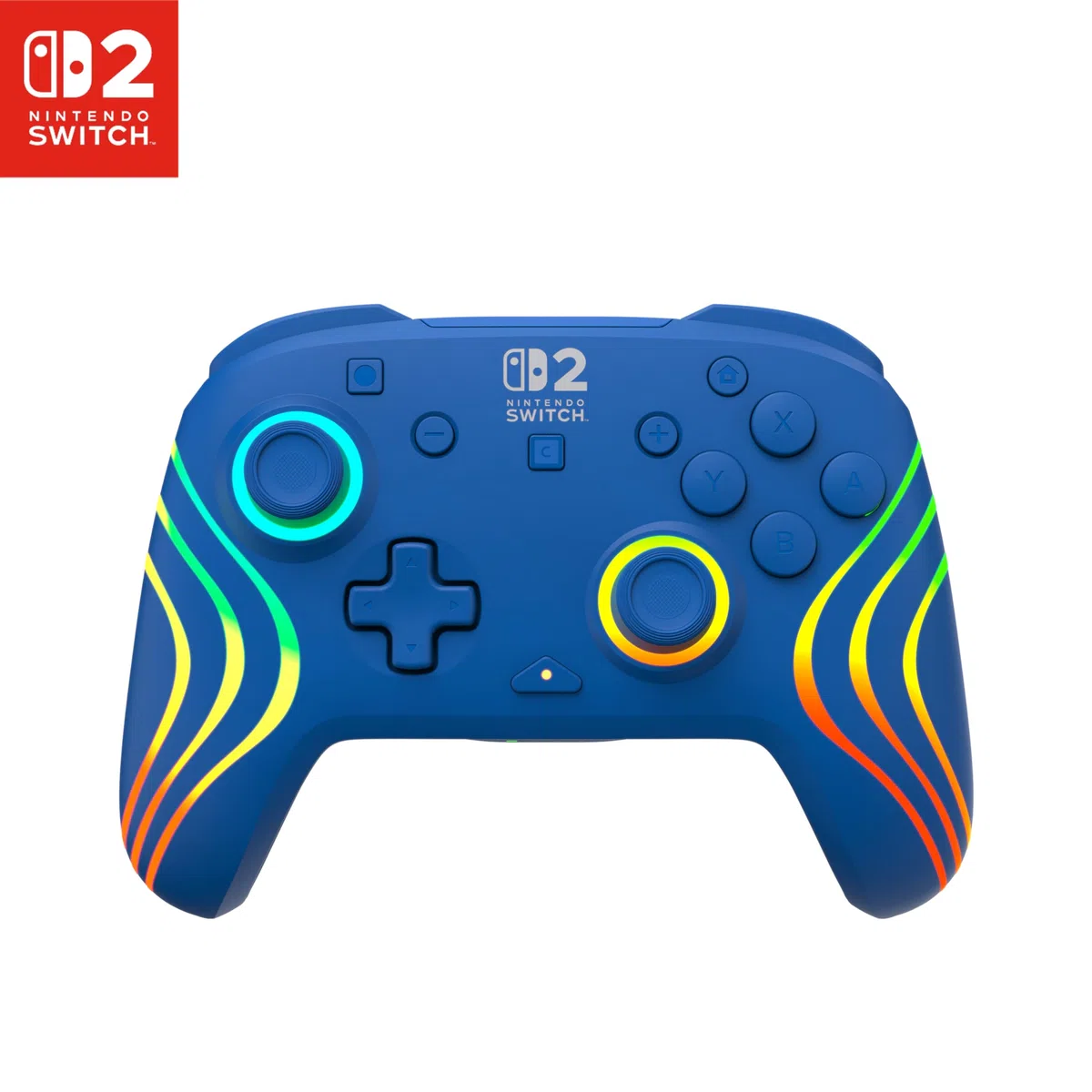 Turtle Beach Afterglow Azul Mando de juego RGB inalámbrico para Nintendo Switch 2