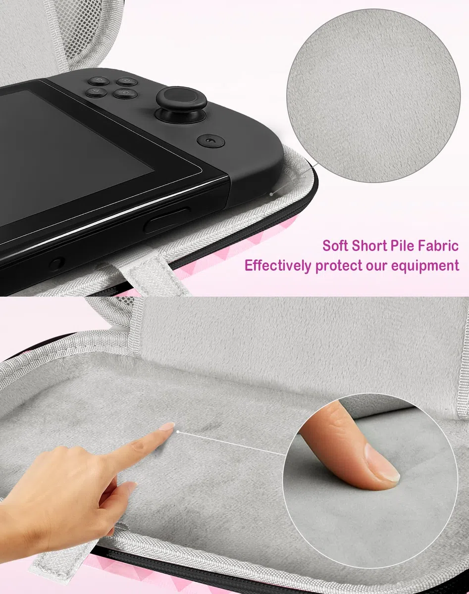 Funda de Transporte para Nintendo Switch 2 (2025) - Bonito diseño Kawaii con asa y Correa para Switch 2 - Funda de Viaje portátil de protección rígida para Mujeres, niños, Adolescentes y