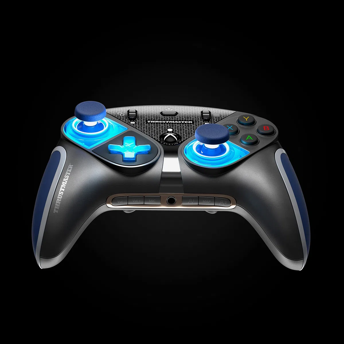 Thrustmaster ESWAP X LED Blue Crystal Pack - Paquete de Módulos Personalizables con Retroiluminación LED para Xbox Series X|S, Xbox One y PC
