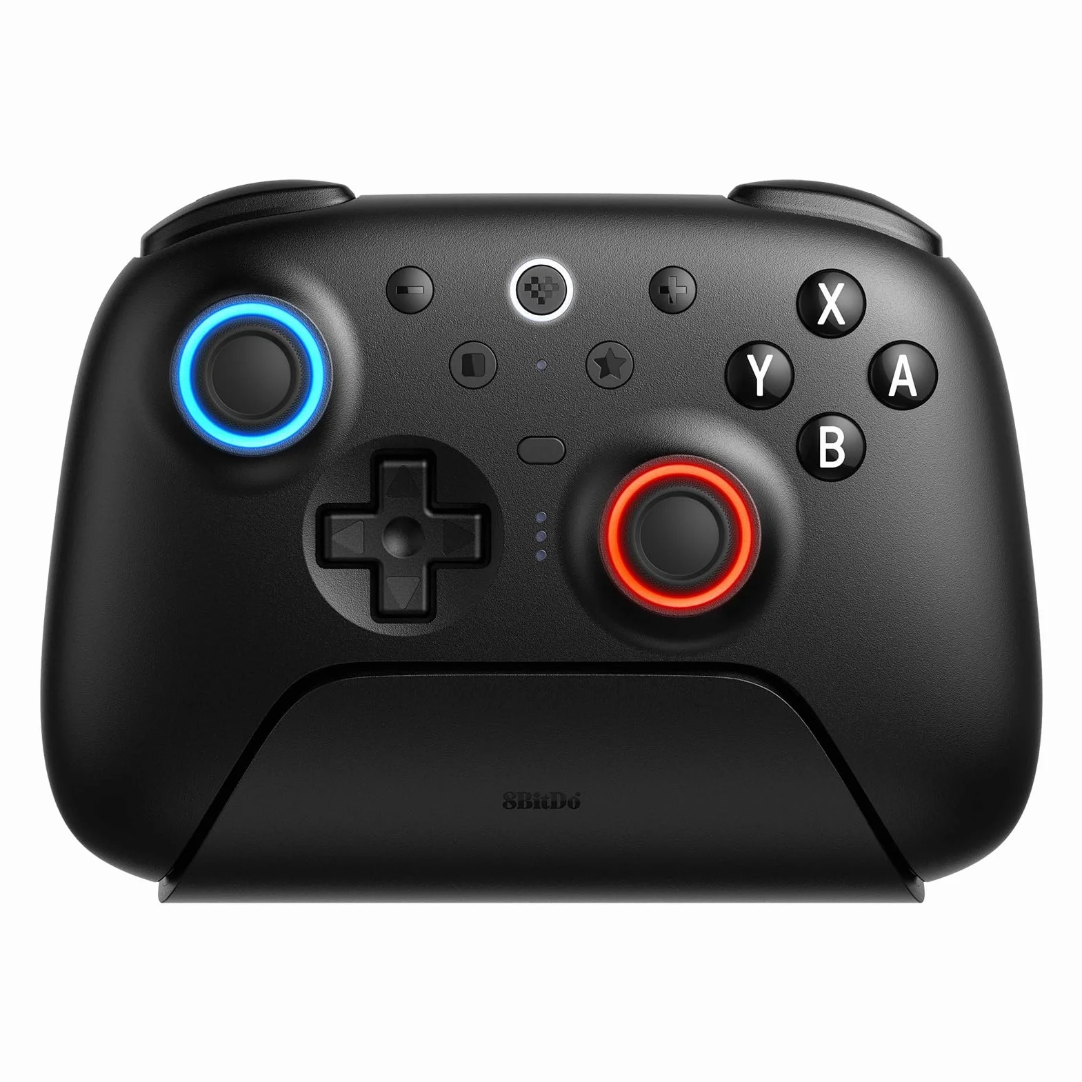 8Bitdo Ultimate 2 Bluetooth Controller for Switch & Windows PC, Switch Pro Controller with TMR Joysticks, Switchable Hall Effect/Tactile Triggers, Vibration and Motion Control, RGB Fire Ring, Black