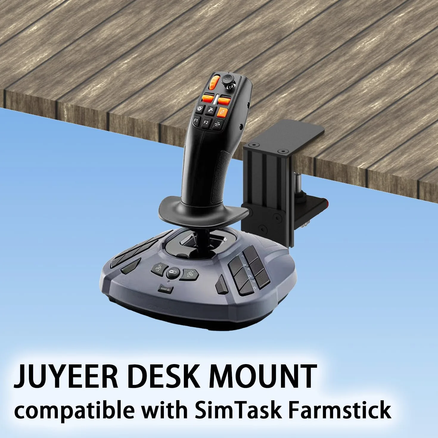 Desk Mount For WINWING URSA MINOR Space/Airline Joystick,Thrustmaster SimTask FarmStick/T.Flight HOTAS ONE, Compatible with Logitech G Extreme 3D Pro Joystick, Turtle Beach VelocityOne Flightstick