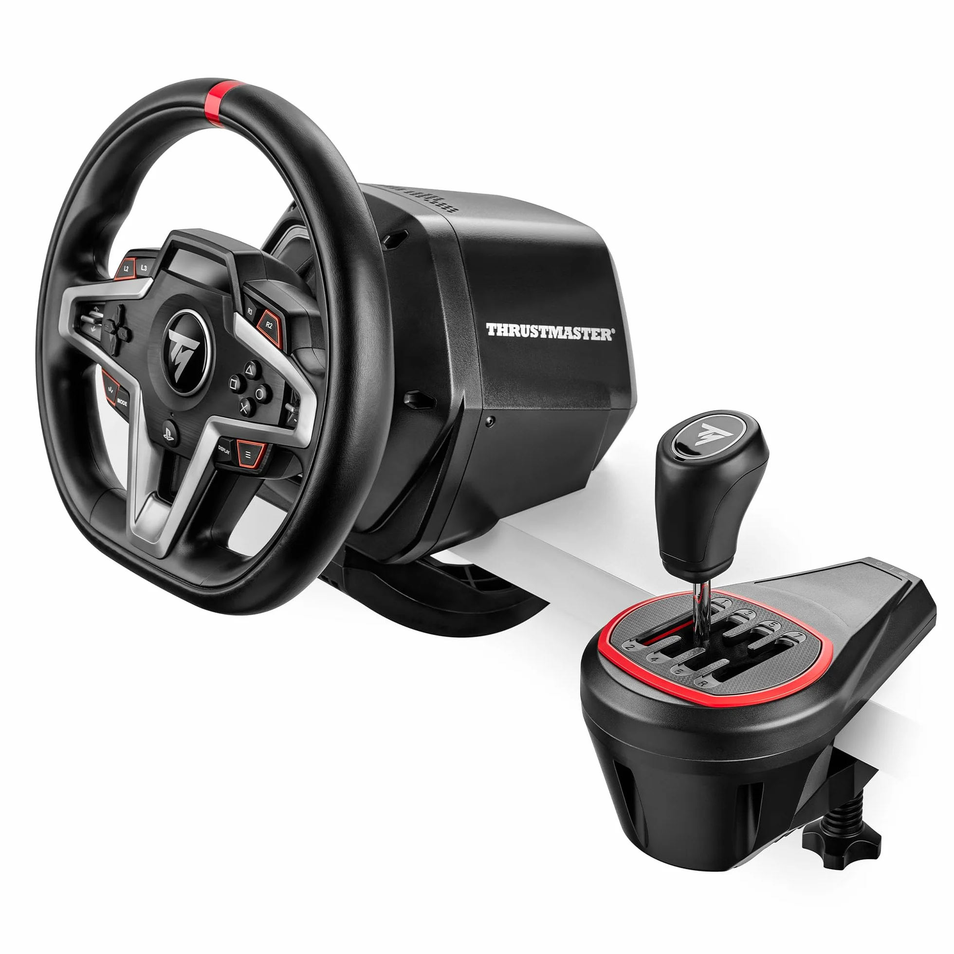 Thrustmaster TH8S Shifter Add-On - Palanca de Cambios en H de 8 Velocidades para Simulador de Carreras, Compatible con Volantes de PC, PS5, PS4, Xbox Series X|S y Xbox One