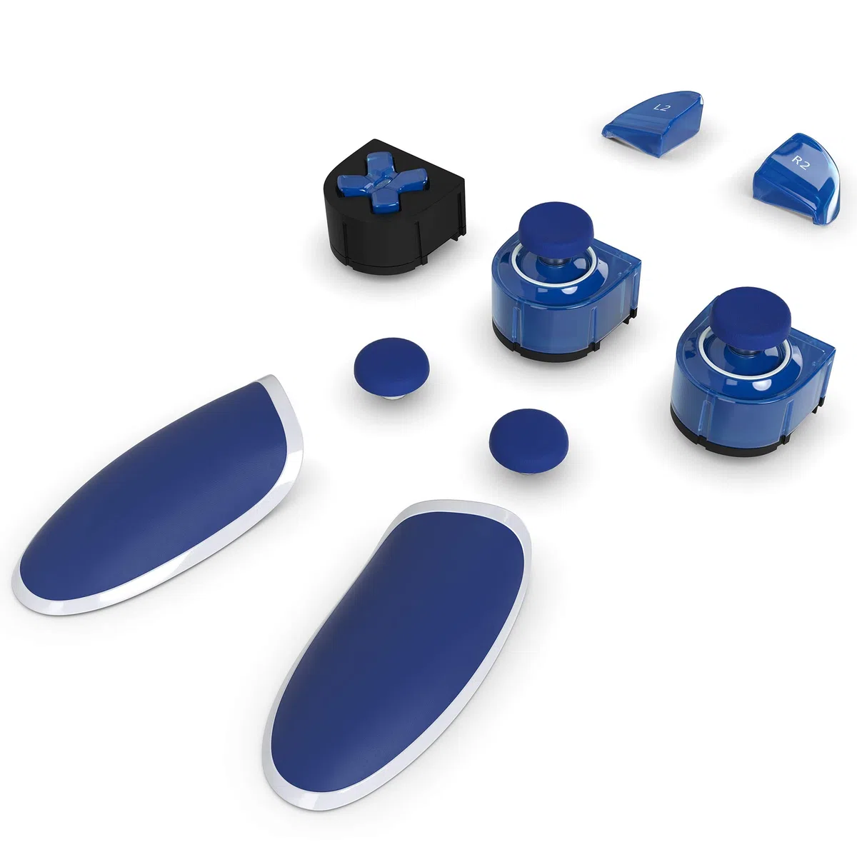 Thrustmaster ESWAP X LED Blue Crystal Pack - Paquete de Módulos Personalizables con Retroiluminación LED para Xbox Series X|S, Xbox One y PC