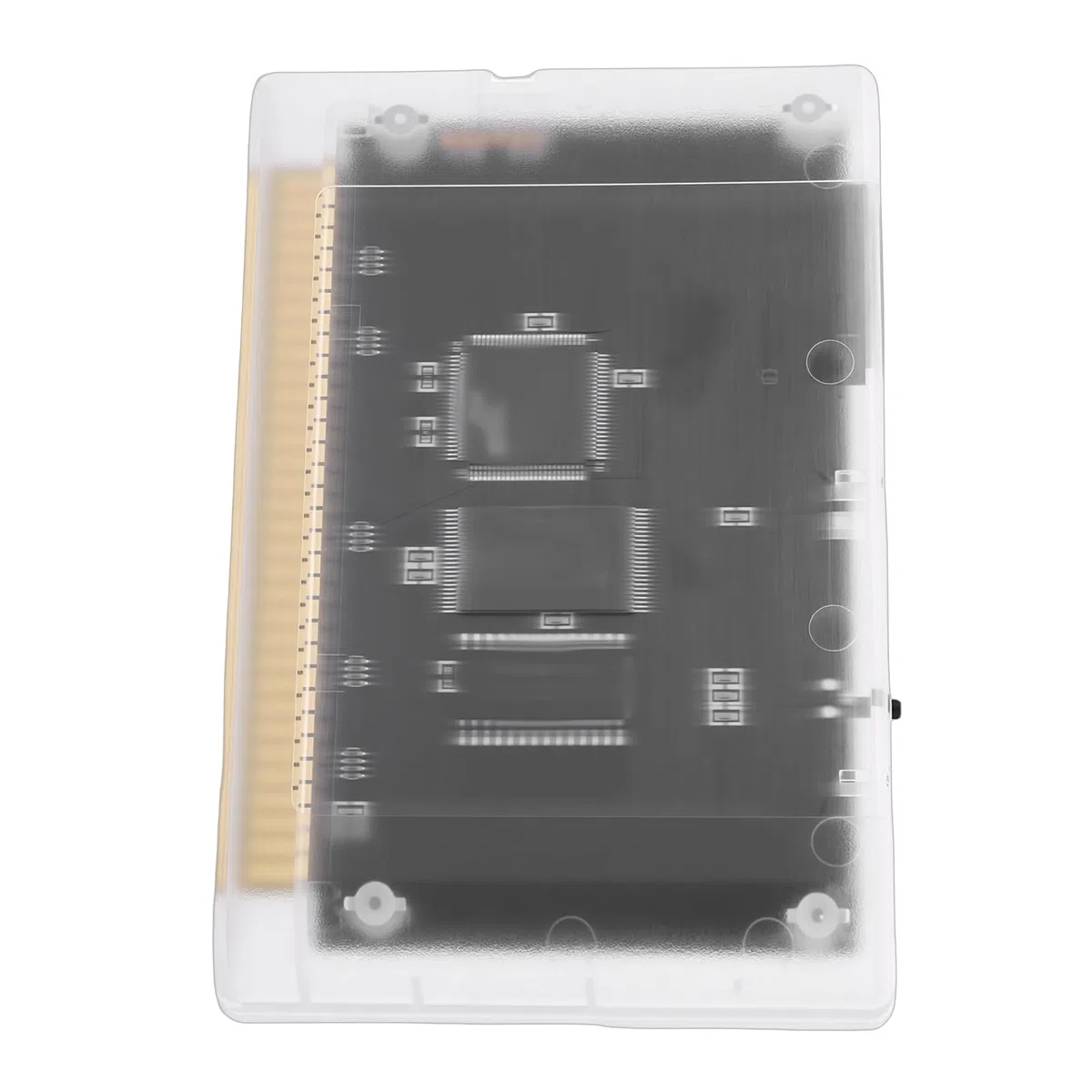 Gugxiom Cartucho Multijuegos para Mega Drive, Cartucho de Juegos Retro Super 4000 en 1 con Tarjeta de Memoria de 8 GB, Apto para Consolas MD1/MD2/MD3/CD/X/32X (Blanca transparente)