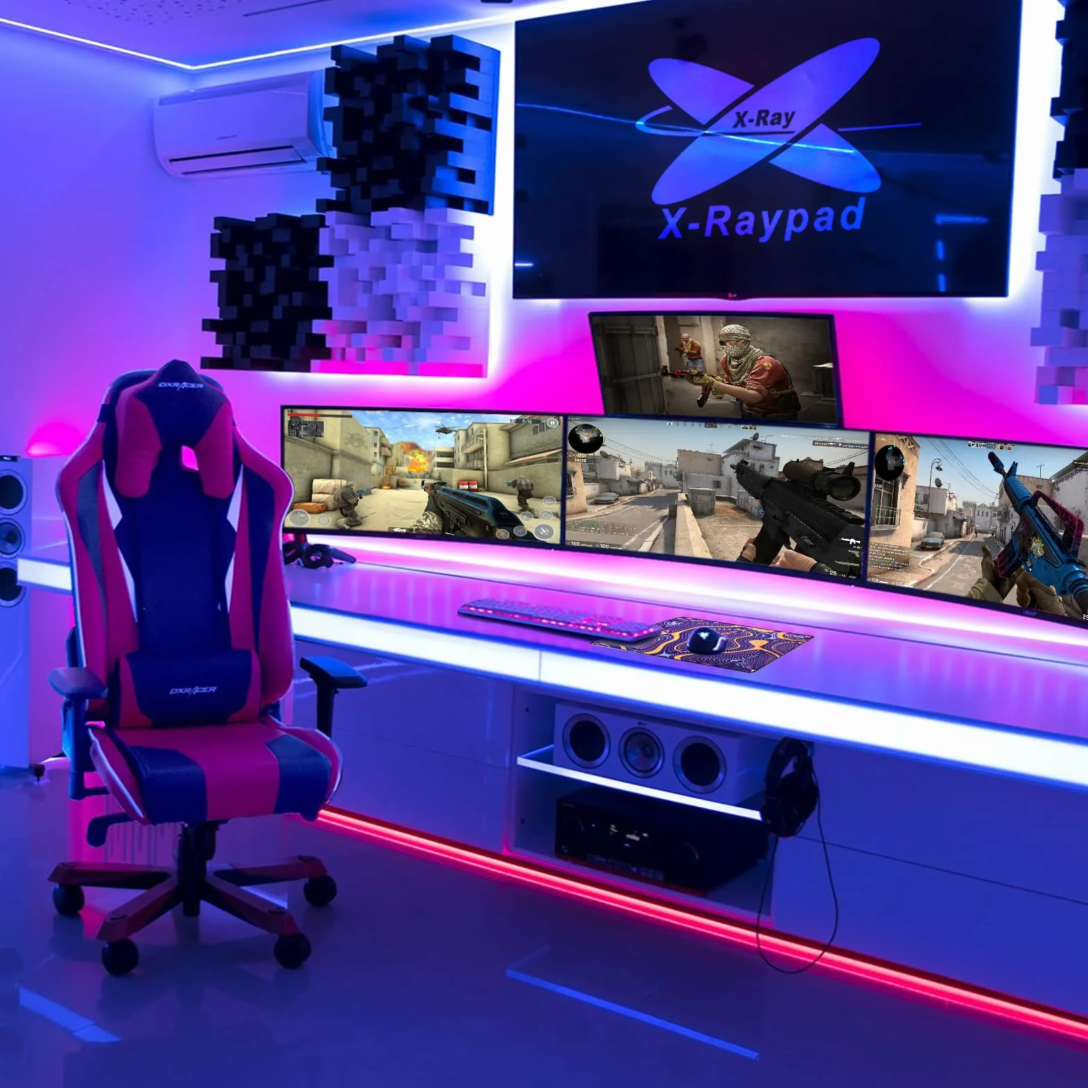 Alfombrilla de ratón para Juegos X-Raypad Aqua Control Plus Rob AC+, Ultra Alta precisión con Velocidad Capacidad de Control, diseñada para Jugadores Fps con Bajos requisitos de dpi