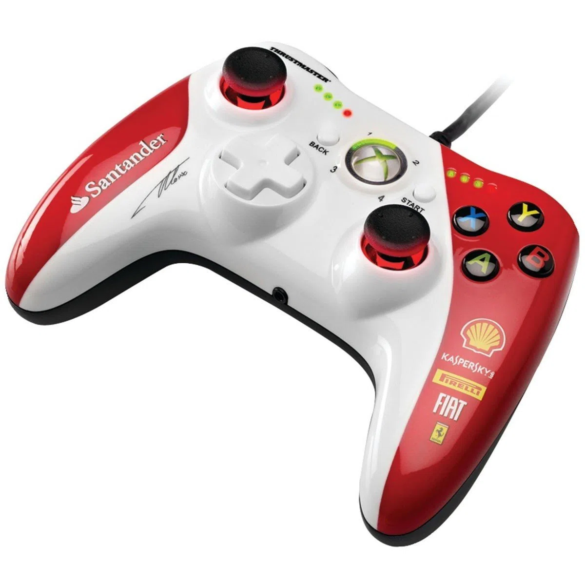 Thrustmaster GPX LIGHTBACK FERRARI F1 EDITION - Gamepad - Xbox360 / PC - Dos motores de vibración e Indicador de velocidad - Licencia Oficial Ferrari