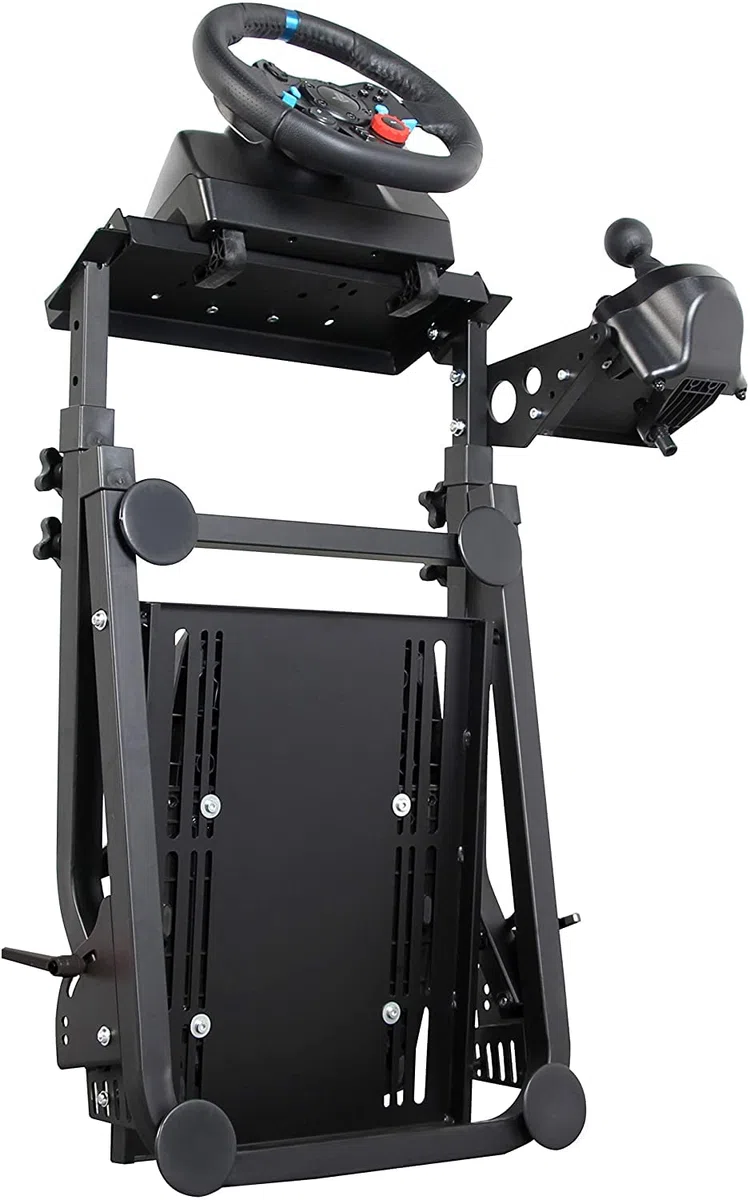 Racing Wheel Stand (versión actualizada) Pro Shifter Altura Ajustable Simulador de conducción Cabina Compatible con Logitech G25 G27 G29 G920 T300RS T500 T3PA TGT FANATEC Gaming Cockpit