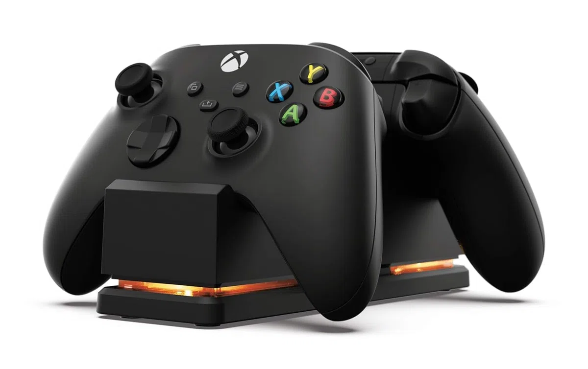 PowerA Estación de Carga Dual para Xbox – Negro, Controlador inalámbrico, Carga, batería Recargable, Xbox Series X|S, Xbox One – Xbox Series X