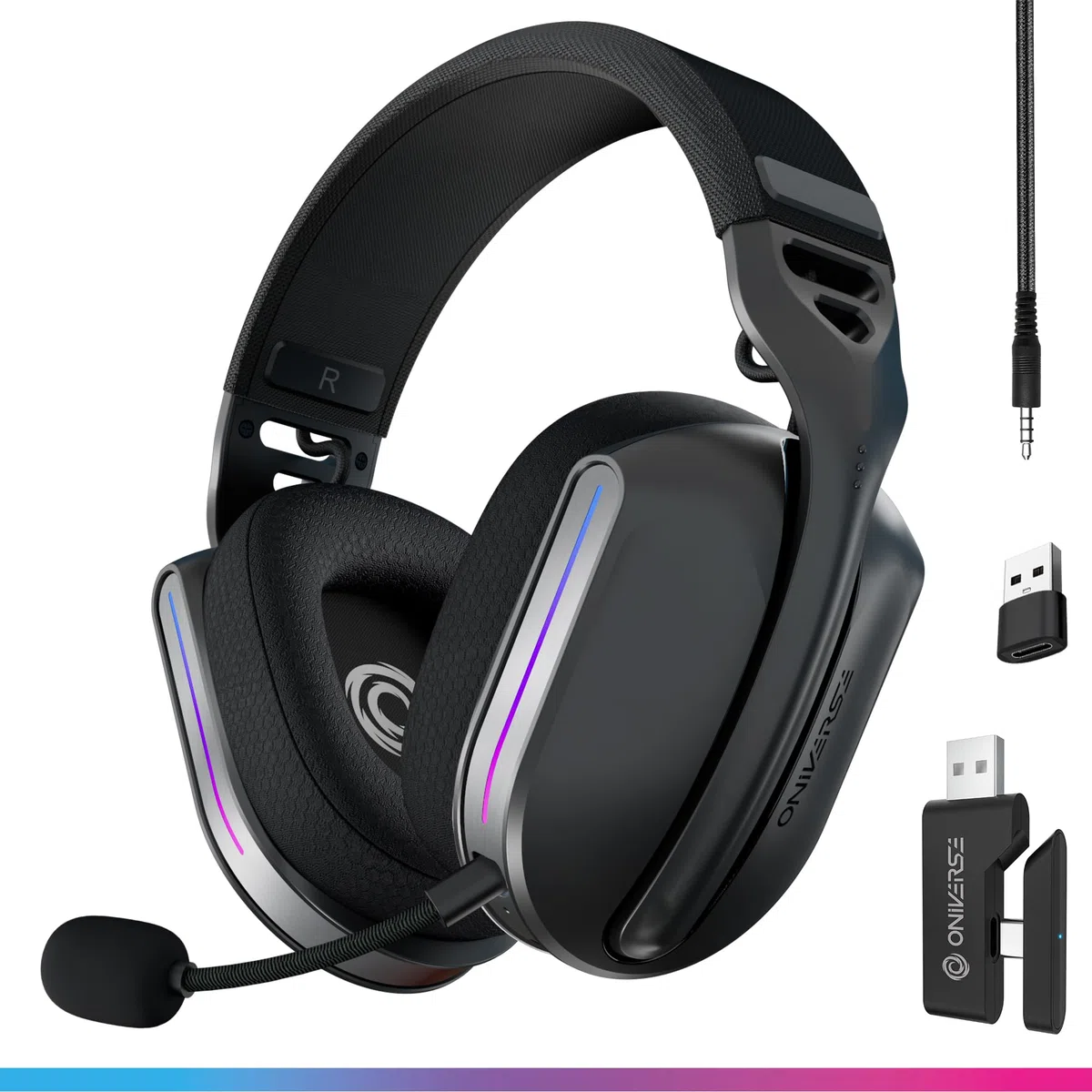 Polaris Auriculares inalámbricos para juegos Eclipse Negro