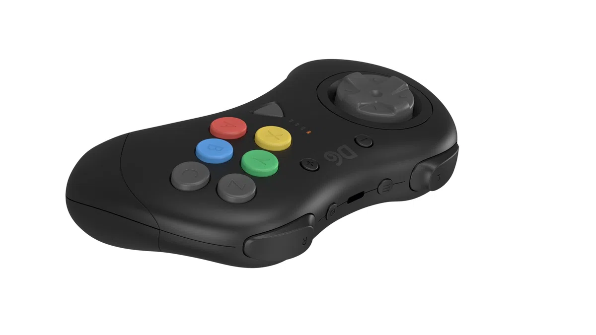 Retro Fighters D6 Dreamcast Wireless Controller for Switch/PC/Dreamcast, Black